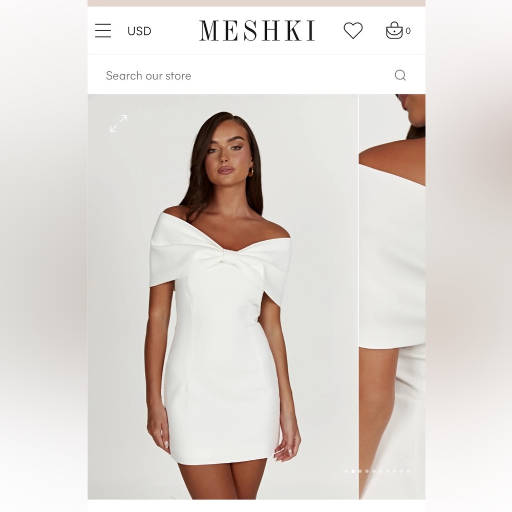 Meshki off the shoulder dress